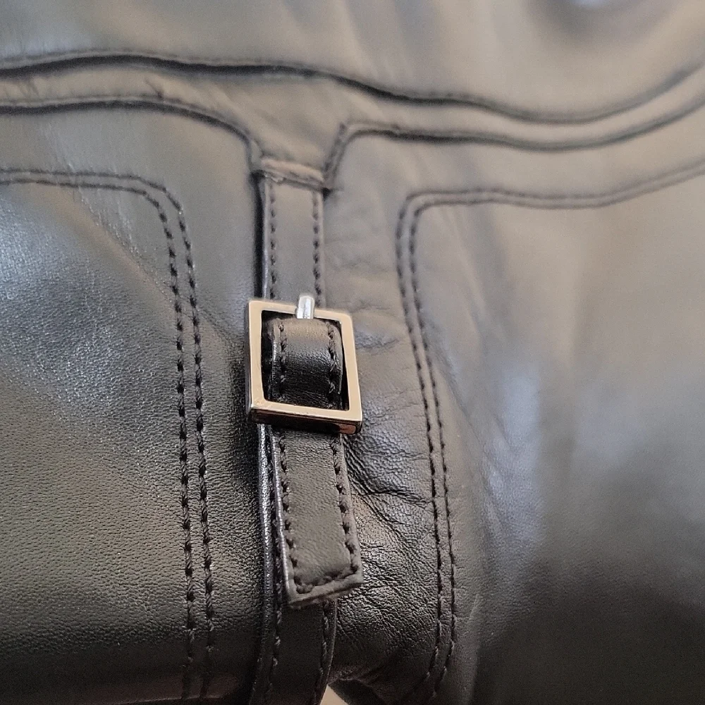 Etienne Aigner Black Heeled Boots - Picture 7 of 11